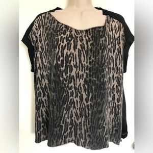 All Saints Sinai Pina Animal Print Top Tee